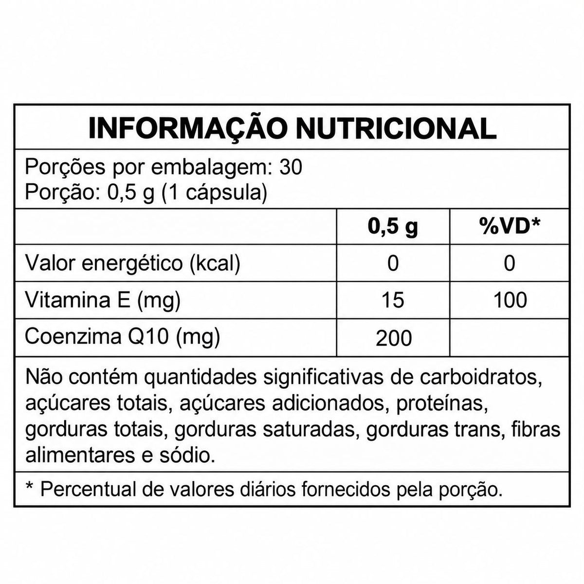 Coenzima Q10 + Vitamina E