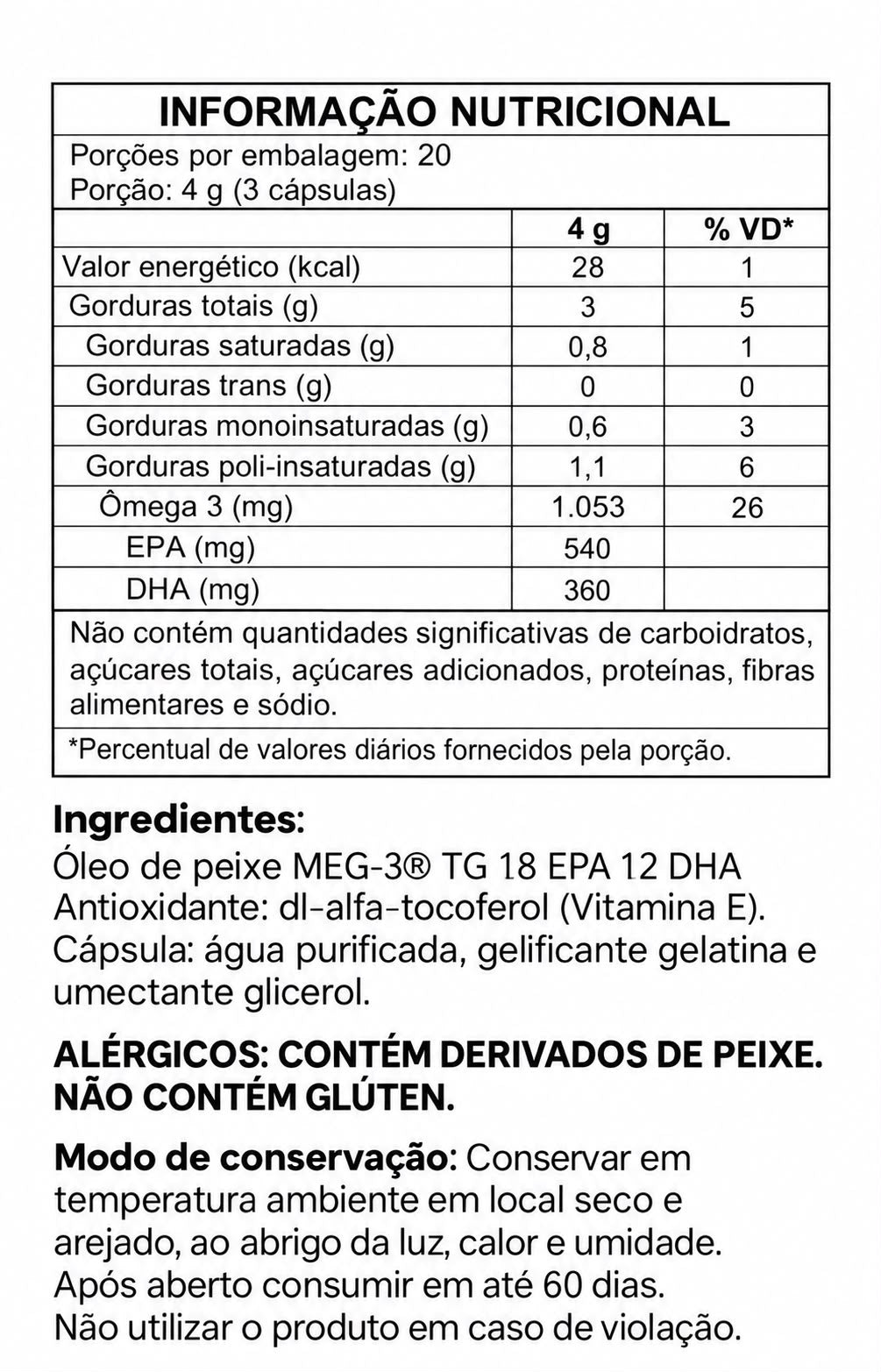 Ômega 3 18/12 (Soft Gel) - 120 cápsulas