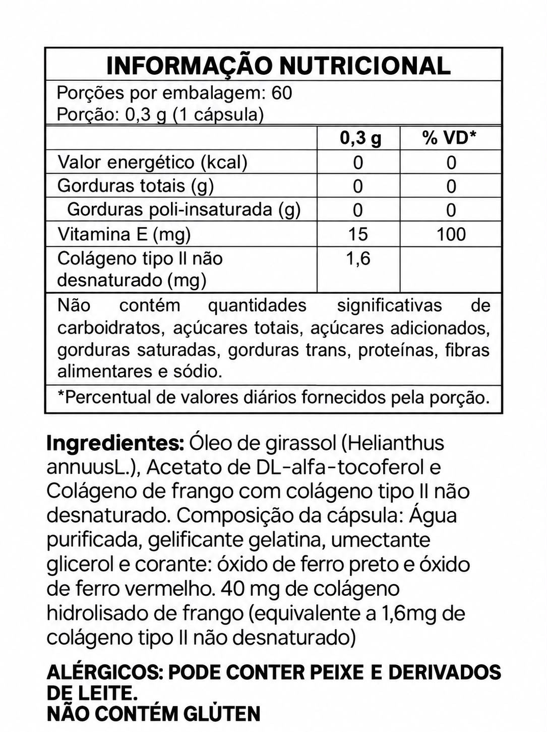 Colágeno Tipo II (Soft Gel)