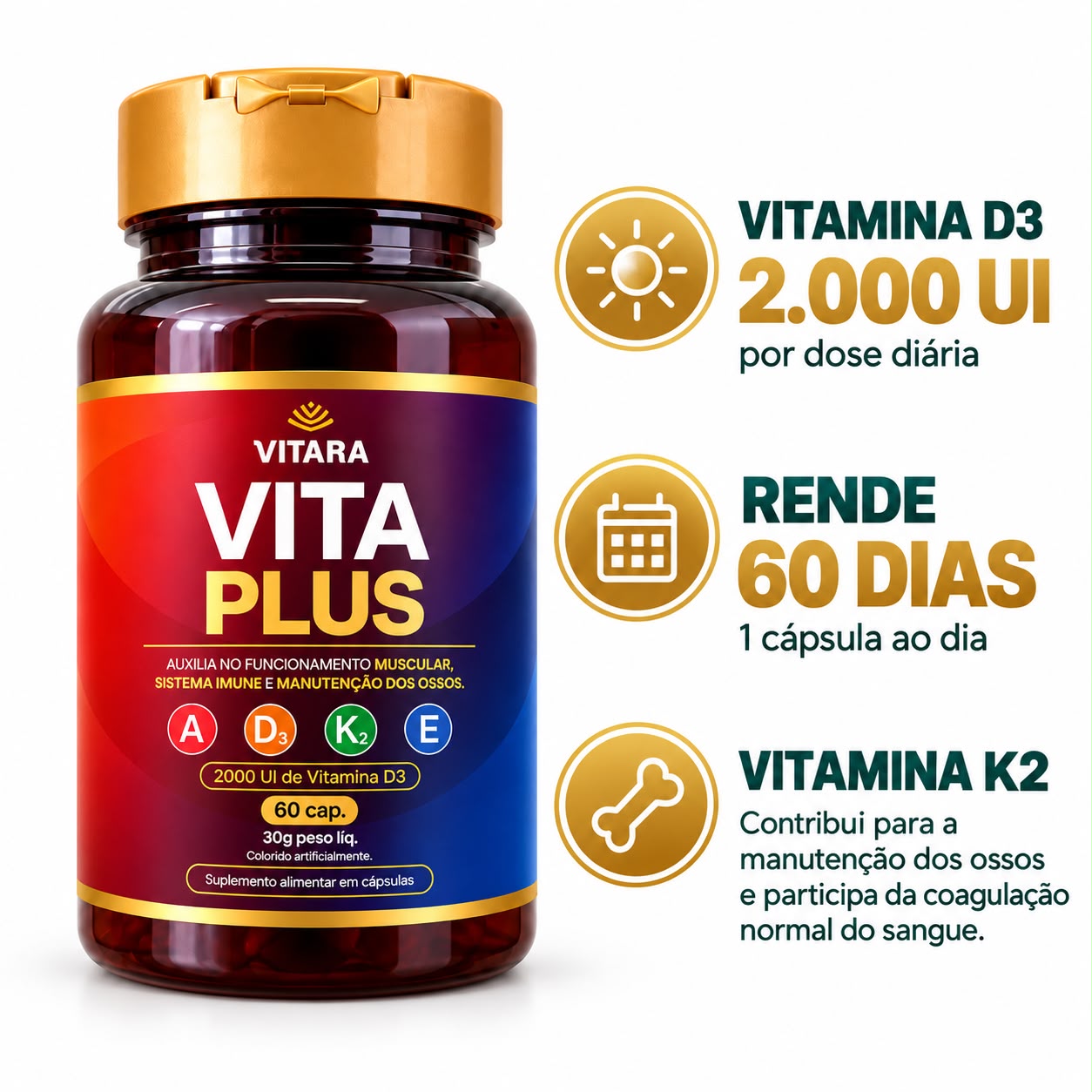 Vitamina A + D3 + K2 + E