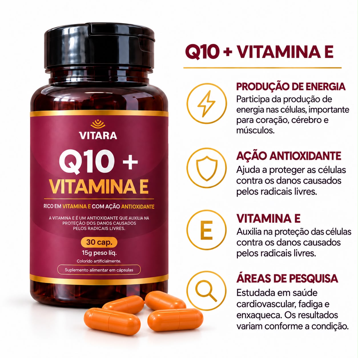 Coenzima Q10 + Vitamina E