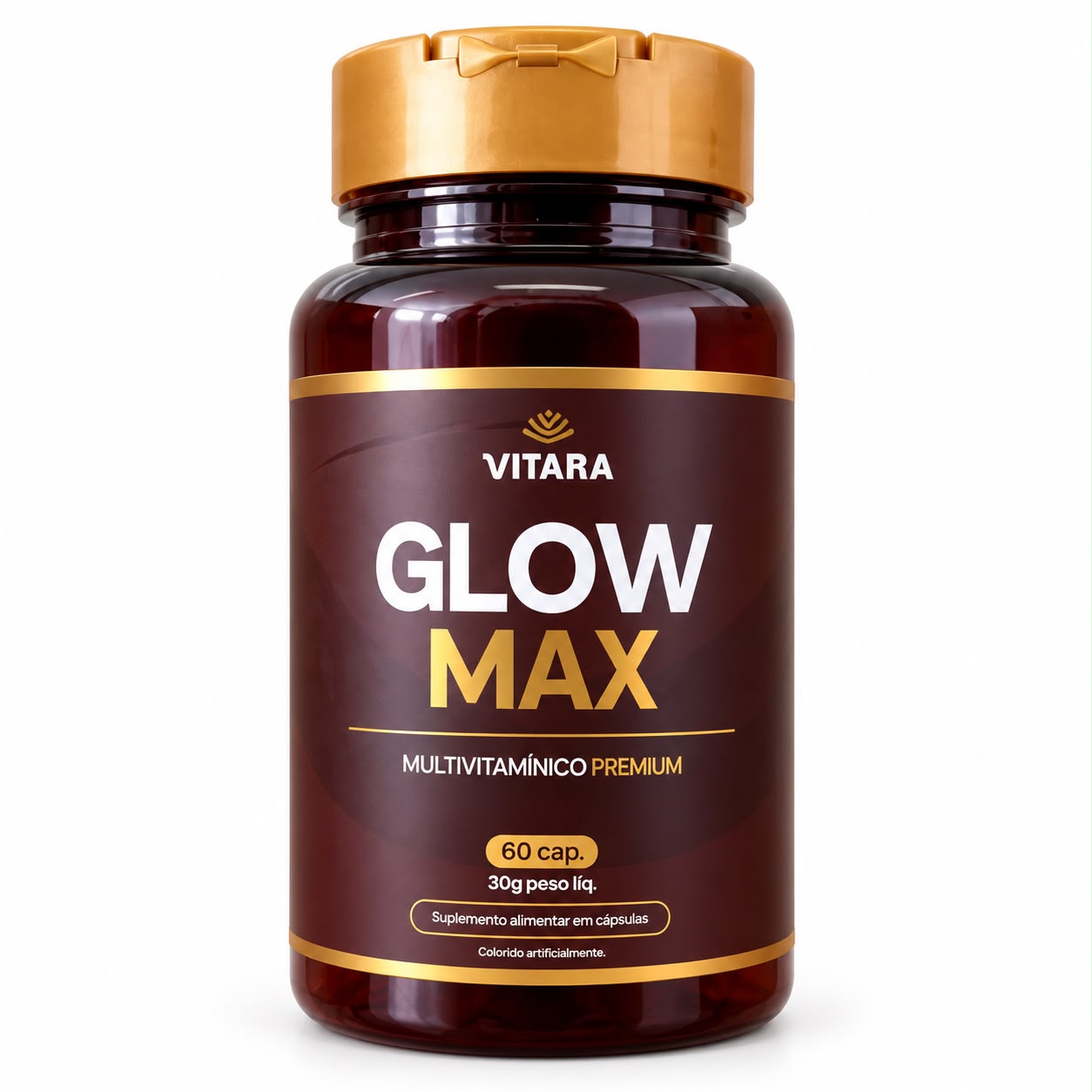 🎁 Escova Brinde | Combo Vitara | Glow Max + Laranja Moro + Ômega 3